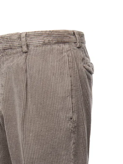 Biagio Santaniello Straight-leg Casual Pants In Brown