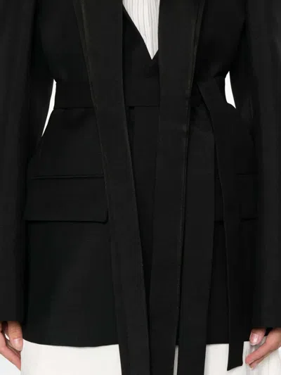 Rohe Shawl-lapel Wool Jacket In Black
