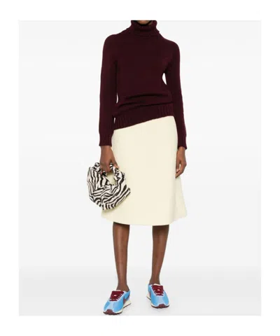 Baserange Turtleneck Knitted Sweater In Brown