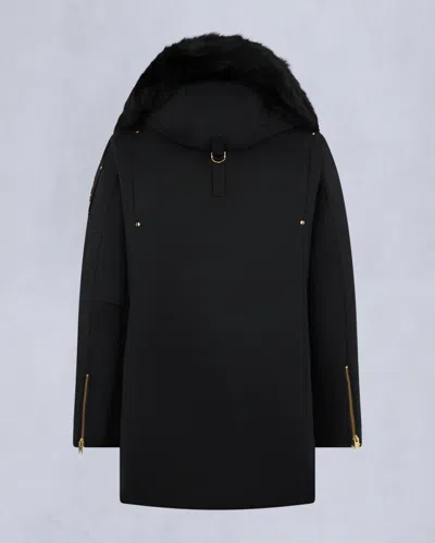 Moose Knuckles Long-sleeved Coat In Blue