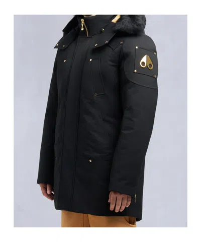 Moose Knuckles Long-sleeved Coat In Blue