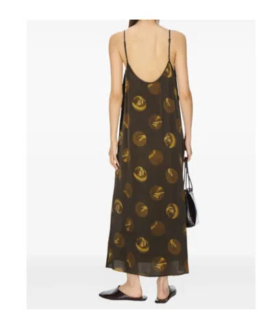 Uma Wang Spaghetti Strap Dress In Black