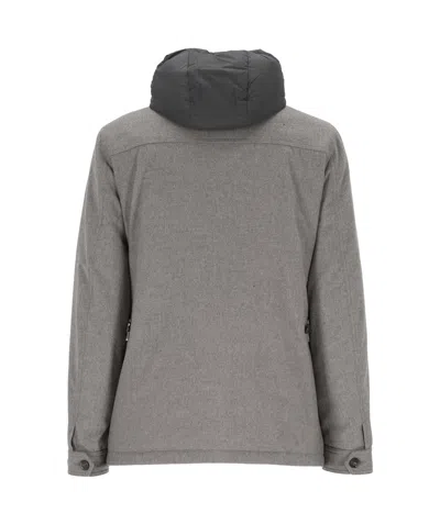 Moorer Wool And Cashmere Blend Jacket In Gray