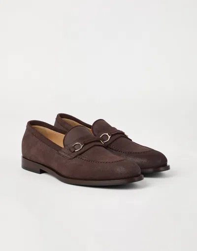 Brunello Cucinelli 'penny Loafer' Loafers In Brown