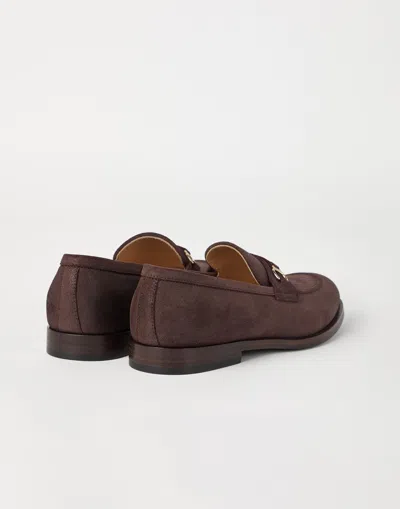 Brunello Cucinelli 'penny Loafer' Loafers In Brown
