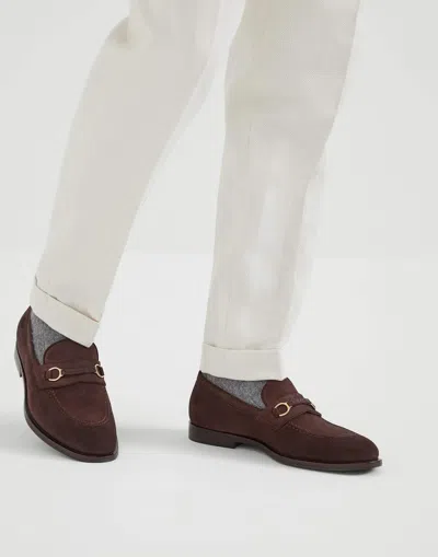 Brunello Cucinelli 'penny Loafer' Loafers In Brown