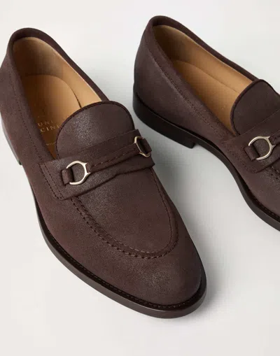 Brunello Cucinelli 'penny Loafer' Loafers In Brown