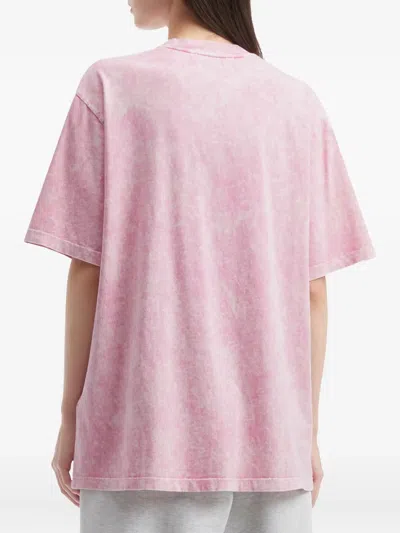 Msgm Rabbit-graphic T-shirt In Pink