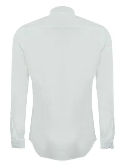 Fay Long-sleeve Point-collar Shirt In White