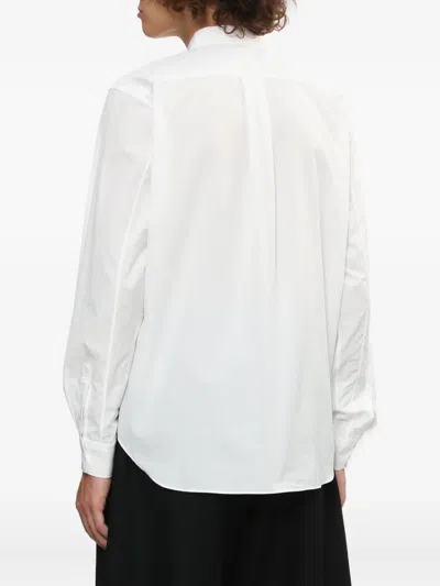 Black Comme Des Garçons Stud Button Shirt In White