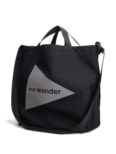 And Wander Top-handles Tote Bag In Black