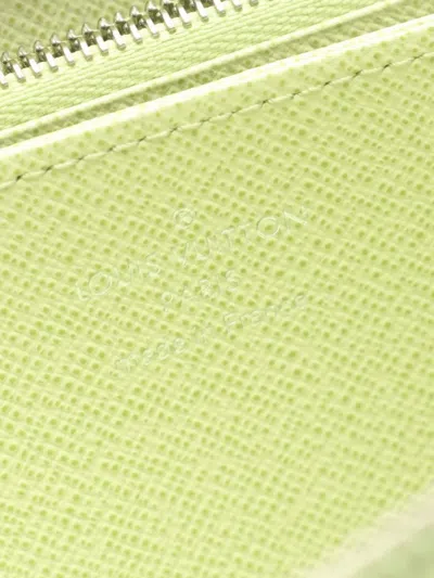 Pre-owned Louis Vuitton 2021-2025 Epi Zippy Wallet Long Wallets In Green