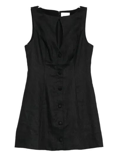 Reformation Pola Dress In Black