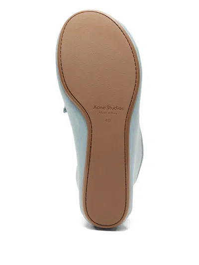 Acne Studios Ruched Loafers In Blue