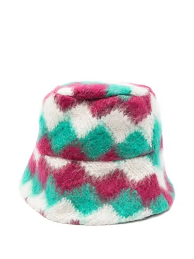 Bonsai Geometric-pattern Bucket Hat In Multi