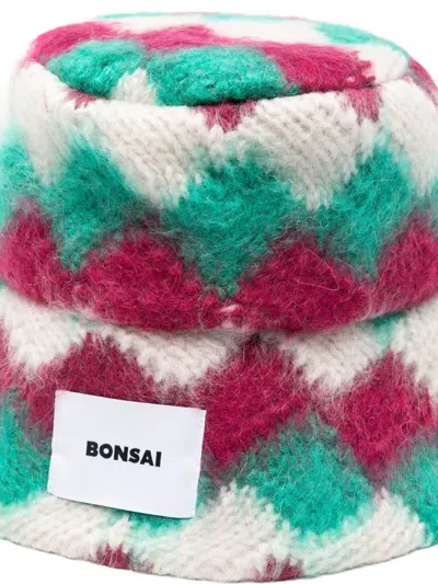 Bonsai Geometric-pattern Bucket Hat In Multi