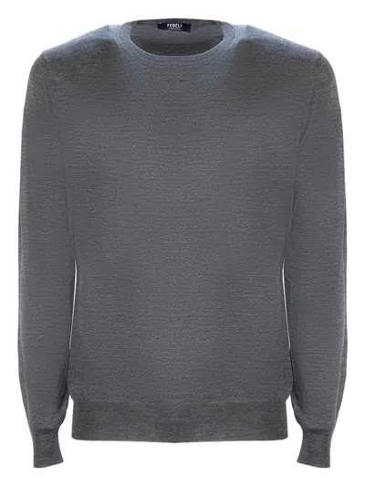 Fedeli Crew-neck Sweater In Gray