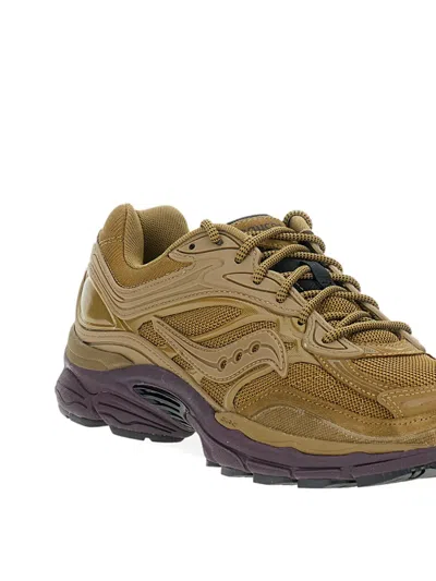 Saucony X Starcow Progrid Omni 9 Lace-up Sneakers In Brown