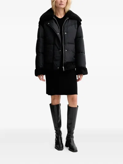 Hugo Boss Long-sleeve Padded Jacket In Black