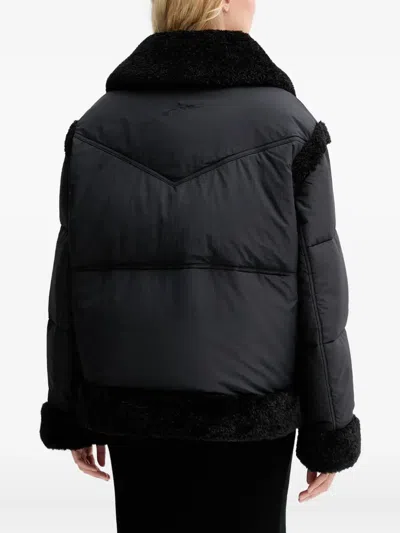Hugo Boss Long-sleeve Padded Jacket In Black