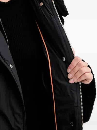 Hugo Boss Long-sleeve Padded Jacket In Black