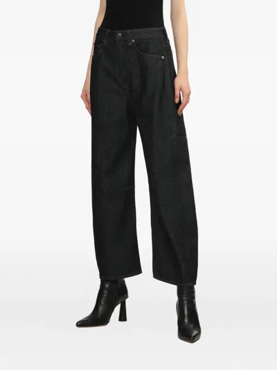 Rag & Bone Charlie Patchwork Jeans In Blue