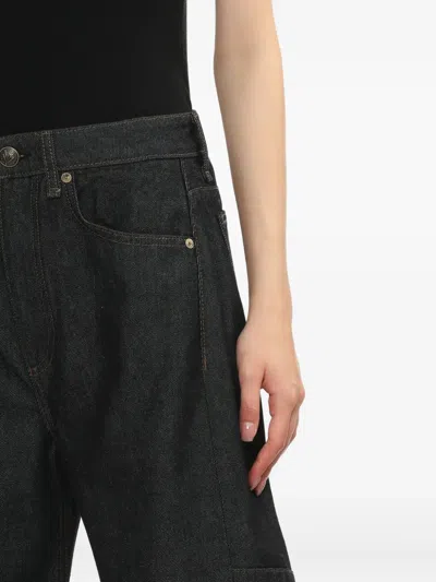 Rag & Bone Charlie Patchwork Jeans In Blue