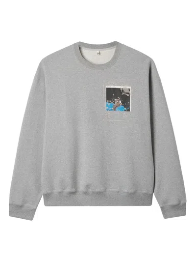 Khoki Image-patch Sweatshirt In Gray