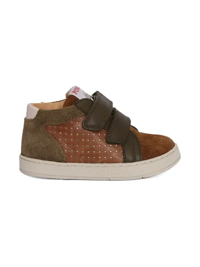 Pom D'api Perforated Mousse Easy Sneakers In Brown