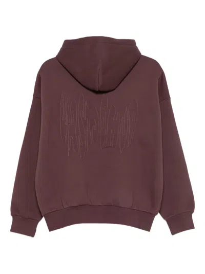 Wrstbhvr Pouch-pocket Hoodie In Brown