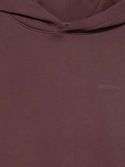 Wrstbhvr Pouch-pocket Hoodie In Brown