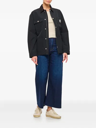 丝绒领胸袋夹克