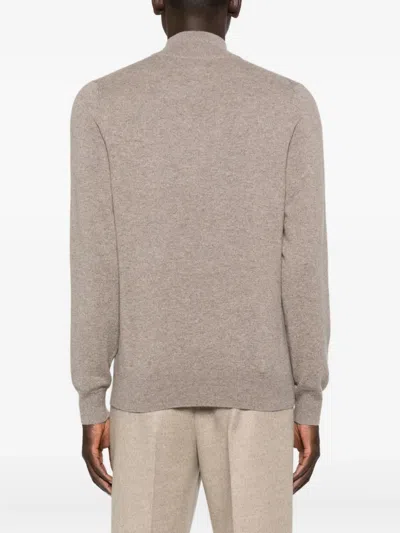 Eric Bompard Zip-fastening Sweater In Neutral
