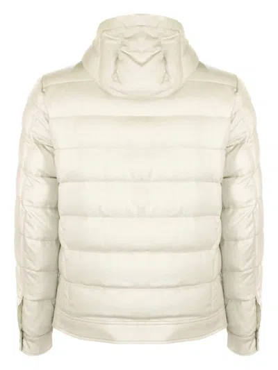 Eleventy Welt-pockets Padded Jacket In Neutral