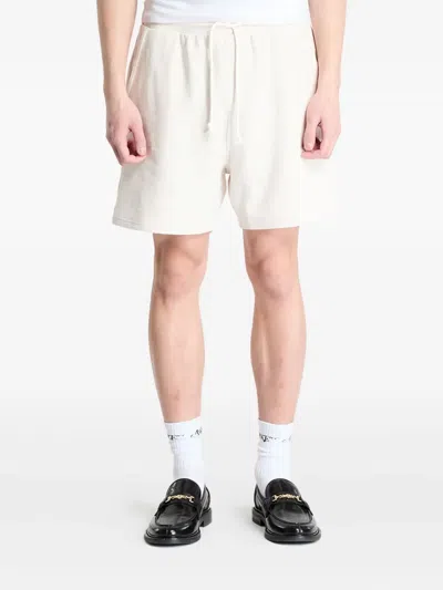 Tommy Hilfiger Drawstring Graphic Sweatshorts In Neutral