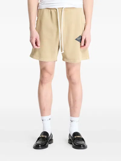 Tommy Hilfiger Drawstring Graphic Shorts In Neutral