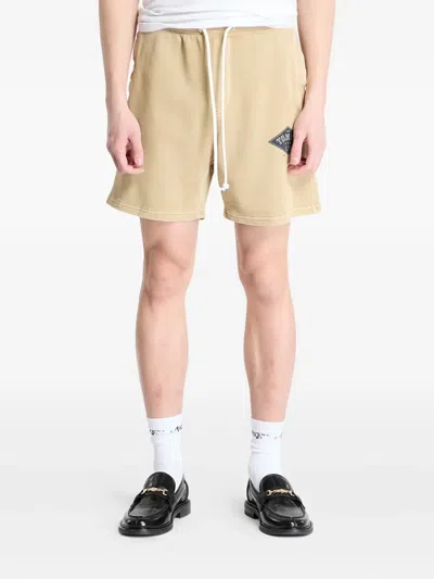 Tommy Hilfiger Drawstring Graphic Shorts In Neutral
