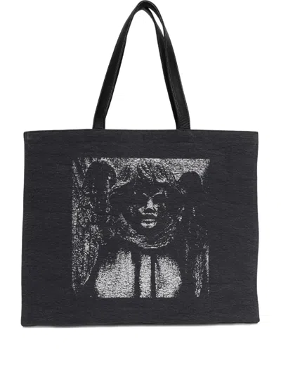Enfants Riches Deprimes Russian Na Market Graphic Tote Bag In Black