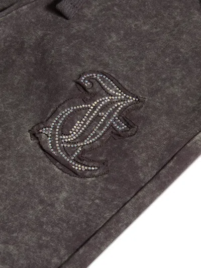 Juicy Couture Logo-applique Patch-pocket Trousers In Gray
