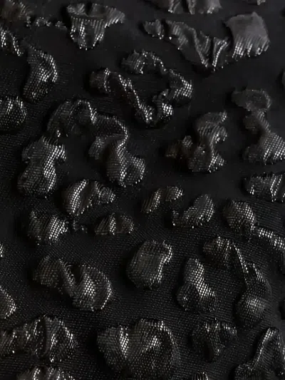 Pinko Jacquard Textured Jacket In Black