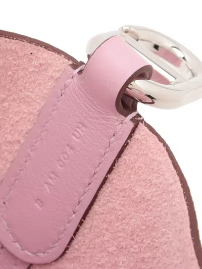 Pre-owned Hermes 2023 Clemence And Swift In The Loop 18 Handbag In Pink