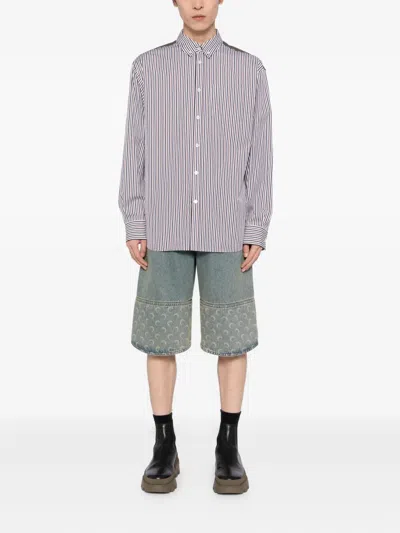 We11 Done Striped Button-down Shirt In Multi