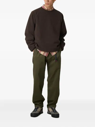 Gramicci Elasticated-waist Buckle Trousers In Green