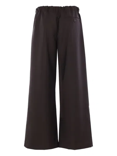 Meta Campania Collective Elasticated Trousers In Brown