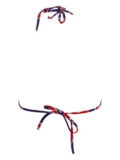 Pucci Tie-fastening Printed Bikini In White