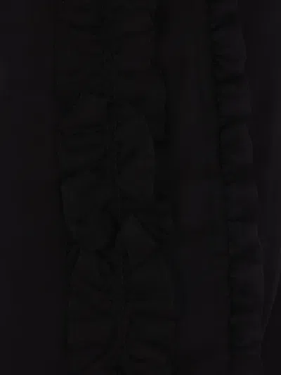 Cecilie Bahnsen Ruffled Midi Skirt In Black