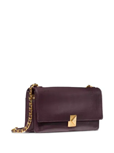 Kate Spade New York Deco Fine Grain Leather Convertible Chain Shoulder Bag In Brown