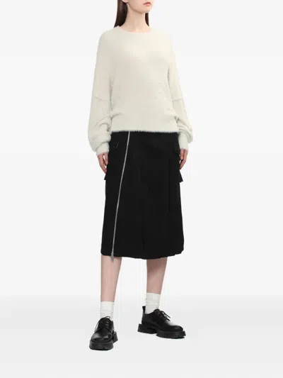 Helmut Lang Panelled Sweater In Neutral