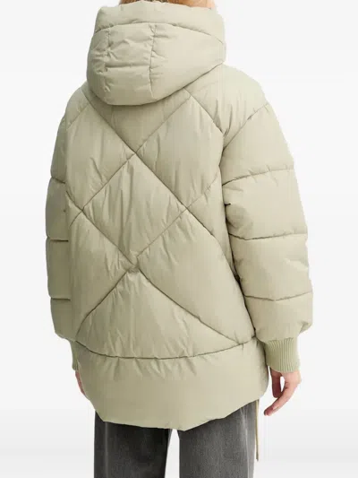 Marc O'polo Quilted Hooded Jacket In Neutral