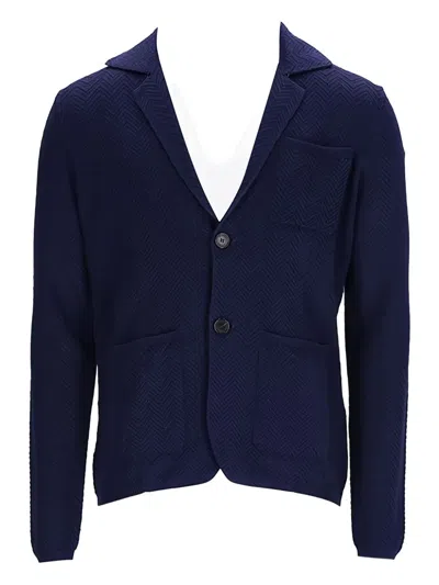 Missoni Chevron Blazer In Blue
